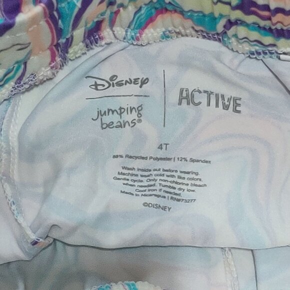 Disney Jumping Beans 4T Girls Active Shorts Pastel Marble Print Kids Toddler - Picture 3 of 4